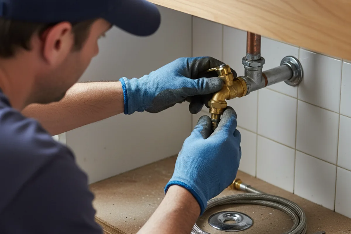 Shutoff valve and fitting work during Faucet and Fixture Repair in Kerhonkson